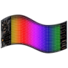 Écran matriciel LED RGB flexible pour voiture 16 x 32 avec application Bluetooth Noir