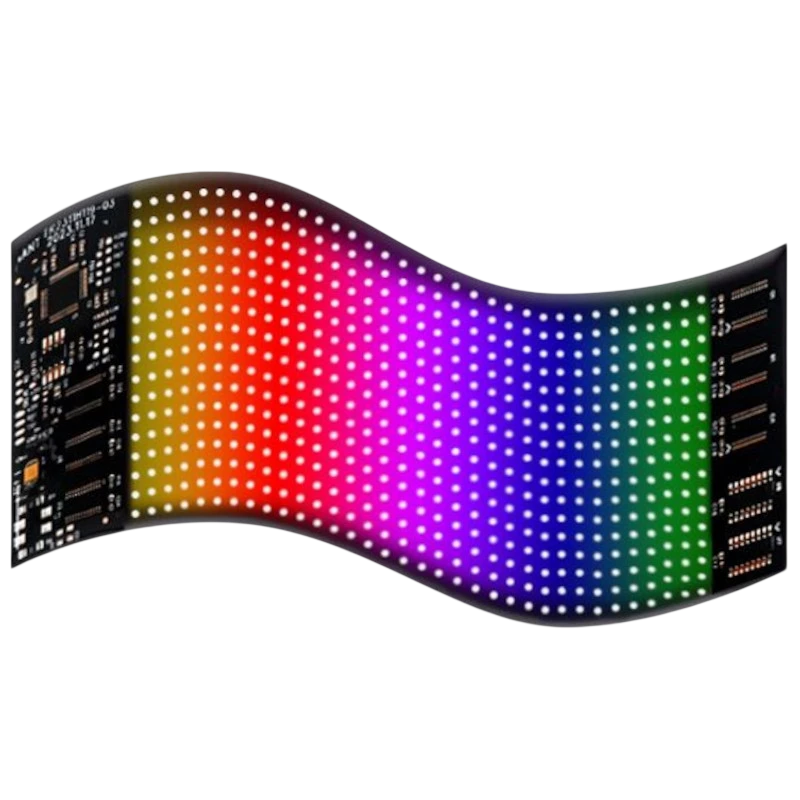 Écran matriciel LED RGB flexible pour voiture 20 x 64 avec application Bluetooth Noir