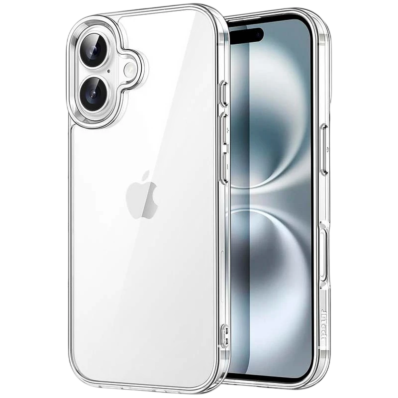 Coque Antichoc Premium pour iPhone 16 6.1" Acrylique Anti-Jaunissement Transparent