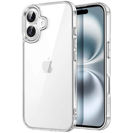 Coque Antichoc Premium pour iPhone 16 Plus 6.7" Acrylique Anti-Jaunissement Transparent