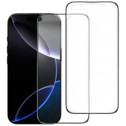 Pack x2 Protecteur d'écran en verre trempé iPhone 16 Pro 6.3" Full Screen 3D