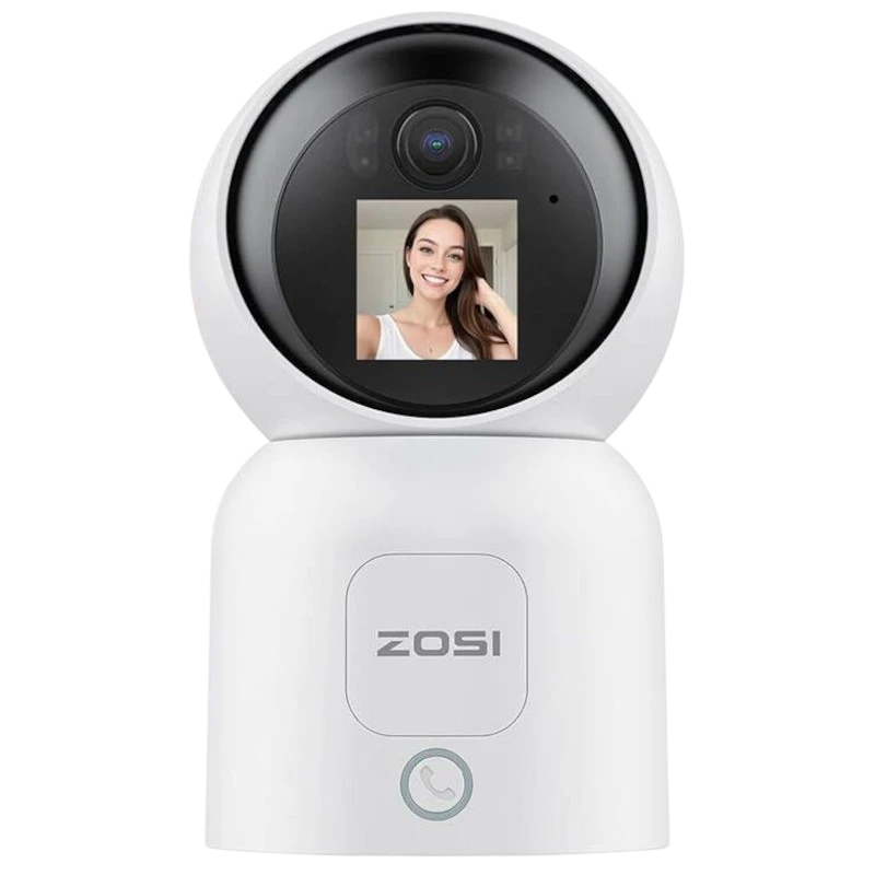 ZOSI C519M Dual Blanc 2,5K WiFi Caméra de surveillance