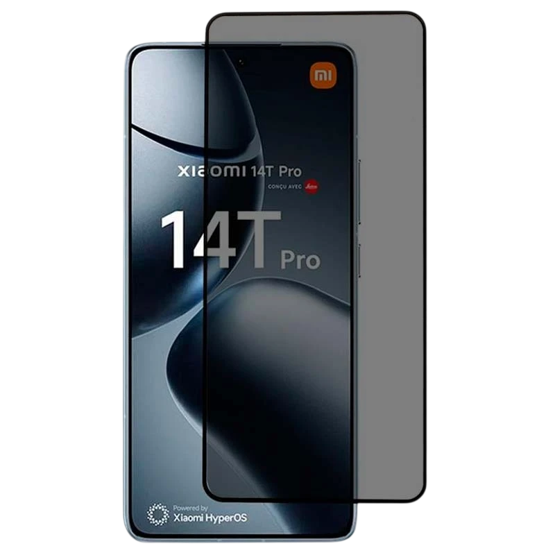 Protection d'écran en verre trempé Anti Espion Xiaomi Poco X7 Pro / 14T / 14T Pro