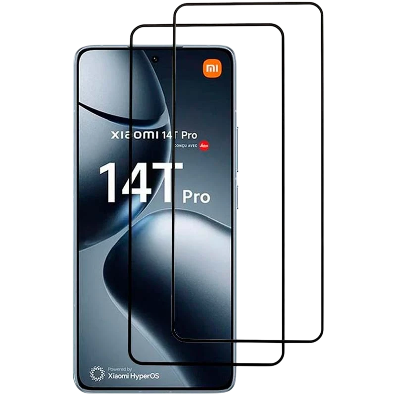 Pack x2 Protecteur d'écran en verre trempé Xiaomi Poco X7 Pro / 14T / 14T Pro Full Screen 3D