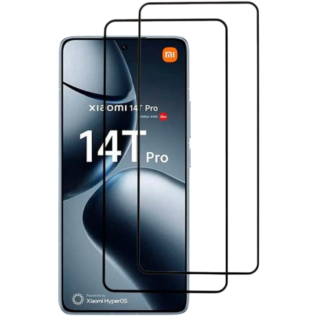 Pack x2 Protecteur d'écran en verre trempé Xiaomi Poco X7 Pro / 14T / 14T Pro Full Screen 3D