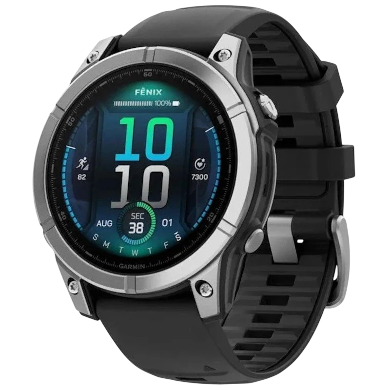 Garmin Fenix E 47 mm Acier Noir 1,3 pouces AMOLED GPS NFC 16 jours 10ATM Smartwatch