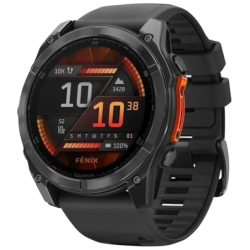 Garmin Fenix 8 51 mm Acier Noir 1,4 pouces AMOLED GPS NFC 16 jours 10ATM Smartwatch