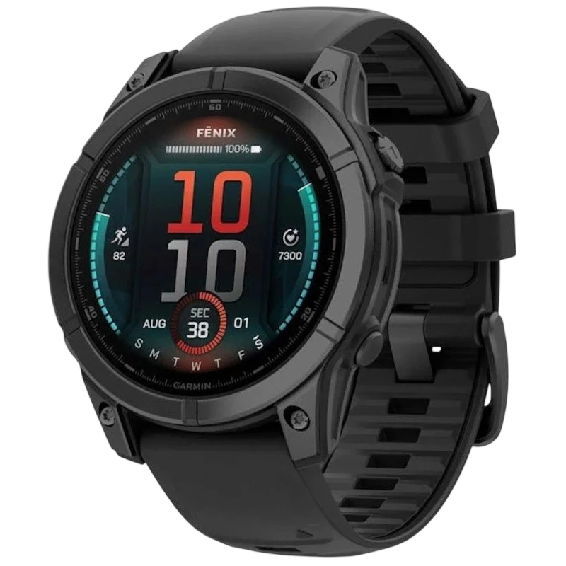 Garmin Fenix E 47 mm Acier Gris 1,3 pouces AMOLED GPS NFC 16 jours 10ATM Smartwatch