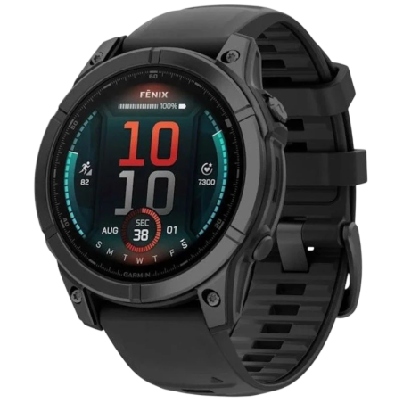 Garmin Fenix E 47 mm Acier Gris 1,3 pouces AMOLED GPS NFC 16 jours 10ATM Smartwatch