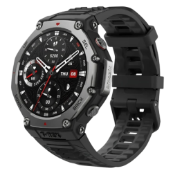 Amazfit T-Rex 3 Noir 1,5 pouces AMOLED NFC 40 jours +170 sports 10ATM Smartwatch