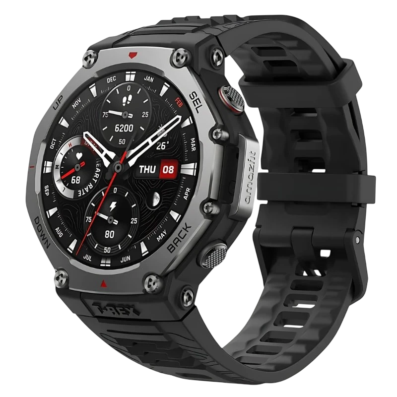 Amazfit T-Rex 3 Noir 1,5 pouces AMOLED NFC 40 jours +170 sports 10ATM Smartwatch
