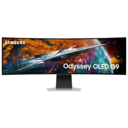 Samsung G95SC Argent 49 pouces DQHD OLED 240Hz 3ms G-Sync incurvé UltraWide Écran