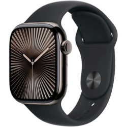 Apple Watch Series 10 GPS + Cellular 42 mm Titane Ardoise avec Bracelet Sport S/M