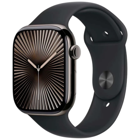 Apple Watch Series 10 GPS + Cellular 46 mm Titane Ardoise avec Bracelet Sport S/M