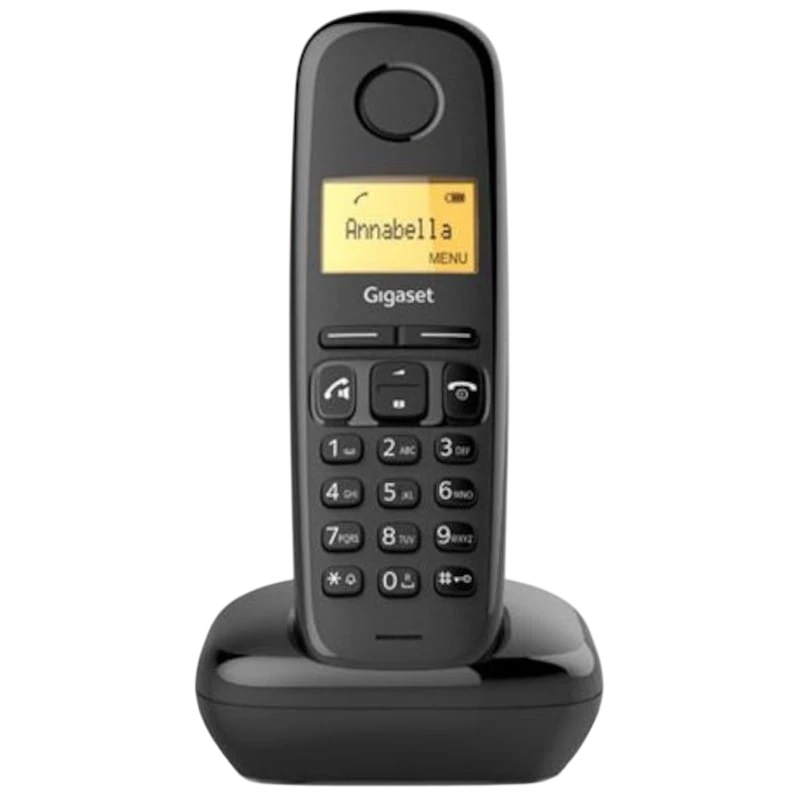 Gigaset A270 DECT/analogique Noir identification de l'appelant mains libres 18h de conversation Téléphone sans fil