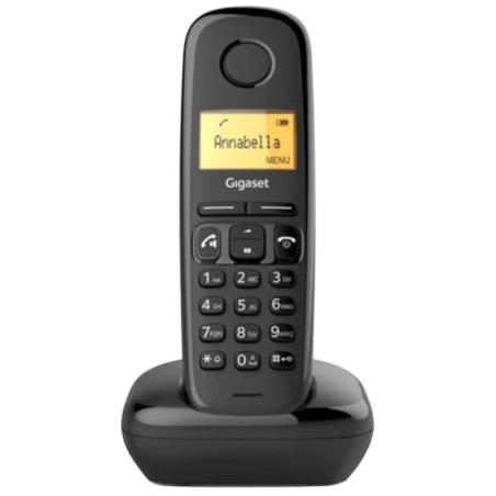 Gigaset A270 DECT/analogique Noir identification de l'appelant mains libres 18h de conversation Téléphone sans fil