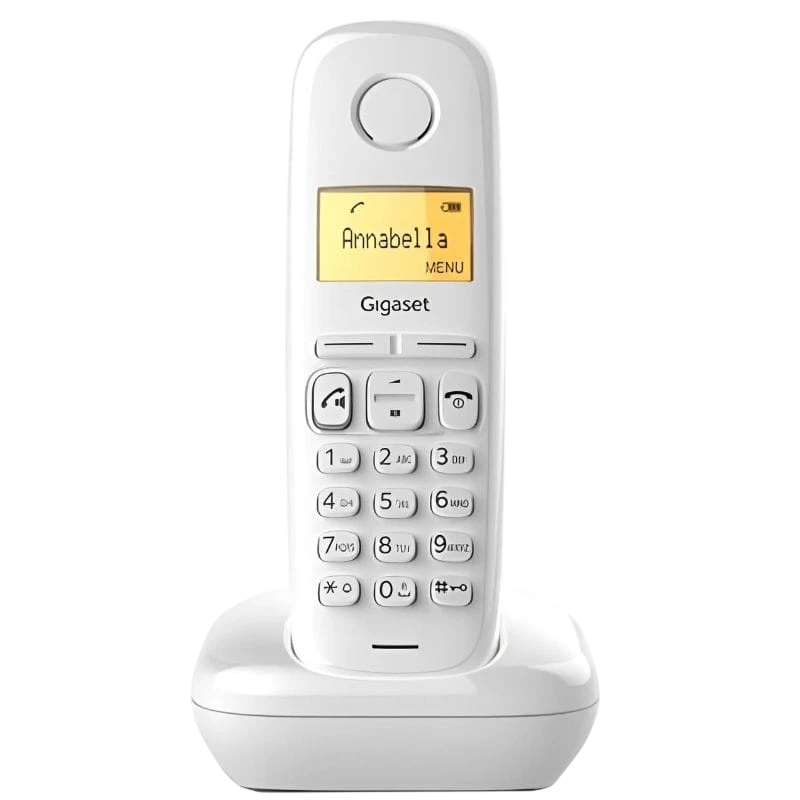 Gigaset A270 DECT/analogique Blanc identification de l'appelant mains libres 18h de conversation Téléphone sans fil