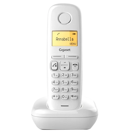 Gigaset A270 DECT/analogique Blanc identification de l'appelant mains libres 18h de conversation Téléphone sans fil