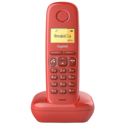 Gigaset A270 DECT/analogique Rouge identification de l'appelant mains libres 18h de conversation Téléphone sans fil
