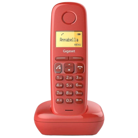 Gigaset A270 DECT/analogique Rouge identification de l'appelant mains libres 18h de conversation Téléphone sans fil