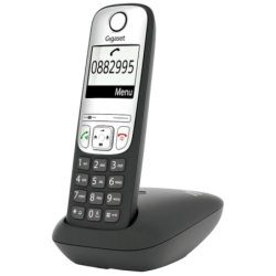 Gigaset A690 DECT/analogique Noir mains libres 14h de conversation répertoire 100 contacts mode ECO Téléphone sans fil