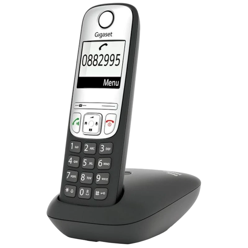 Gigaset A690 DECT/analogique Noir mains libres 14h de conversation répertoire 100 contacts mode ECO Téléphone sans fil