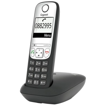 Gigaset A690 DECT/analogique Noir mains libres 14h de conversation répertoire 100 contacts mode ECO Téléphone sans fil