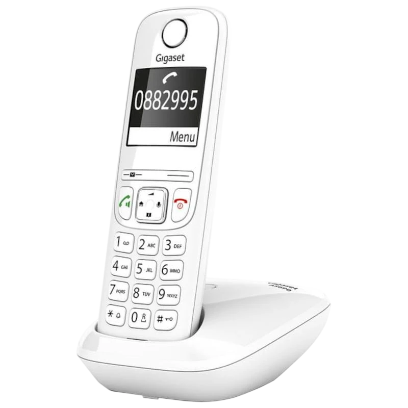 Gigaset AS690 DECT/analogique Blanc identification de l'appelant mains libres 14h de conversation Téléphone sans fil