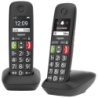 Gigaset E290 Duo DECT/analogique Noir identification de l'appelant mains libres 10h de conversation Téléphone sans fil