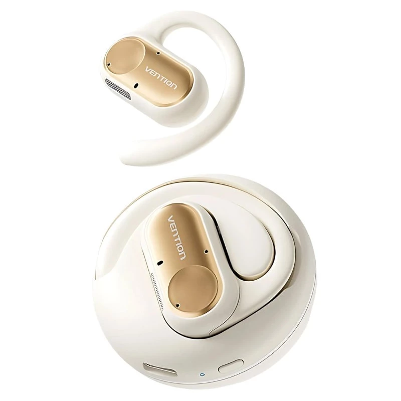 Vention OpenBeat O11 Beige Open-Ear Bluetooth 5.3 38h IPX5 Écouteurs sans fil