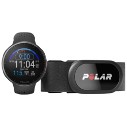 Polar Pacer Pro Gris 1,2 pouces MIP GPS 7 jours Smartwatch + Ceinture thoracique H10