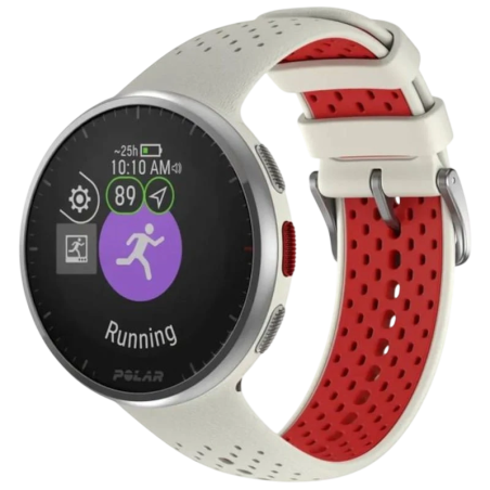 Polar Pacer Pro Blanc 1,2 pouces MIP GPS 7 jours Smartwatch
