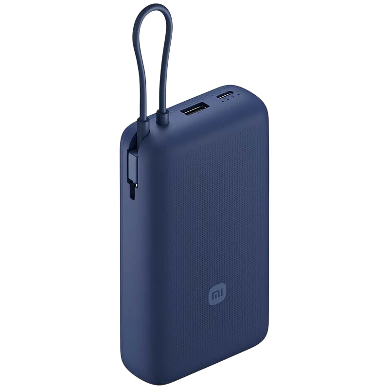 Xiaomi Power Bank Bleu avec câble intégré 20000mAh 33W