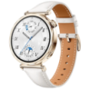 Huawei Watch GT5 41 mm Bracelet Cuir Blanc 1,32 pouces AMOLED GPS 7 jours +100 sports 5ATM IP69K