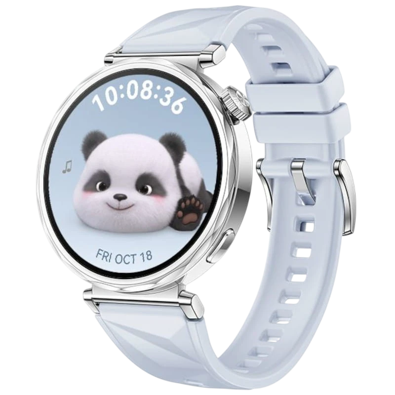 Huawei Watch GT5 41 mm Bracelet Fluoroélastomère Bleu 1,32 pouces AMOLED GPS 7 jours +100 sports 5ATM IP69K