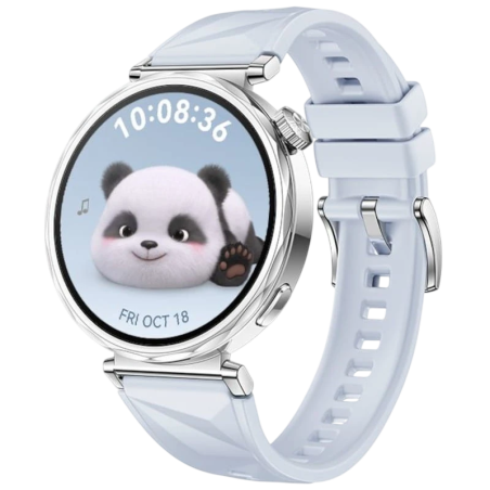 Huawei Watch GT5 41 mm Bracelet Fluoroélastomère Bleu 1,32 pouces AMOLED GPS 7 jours +100 sports 5ATM IP69K