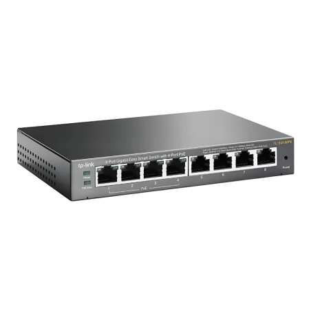 TP-Link TL-SG108PE L2 Gigabit Ethernet 10/100/1000 PoE Noir Switch