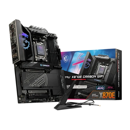 MSI MPG X870E CARBON WiFi Socket AM5 ATX 2,5G Ethernet 4 emplacements M.2 Carte mère