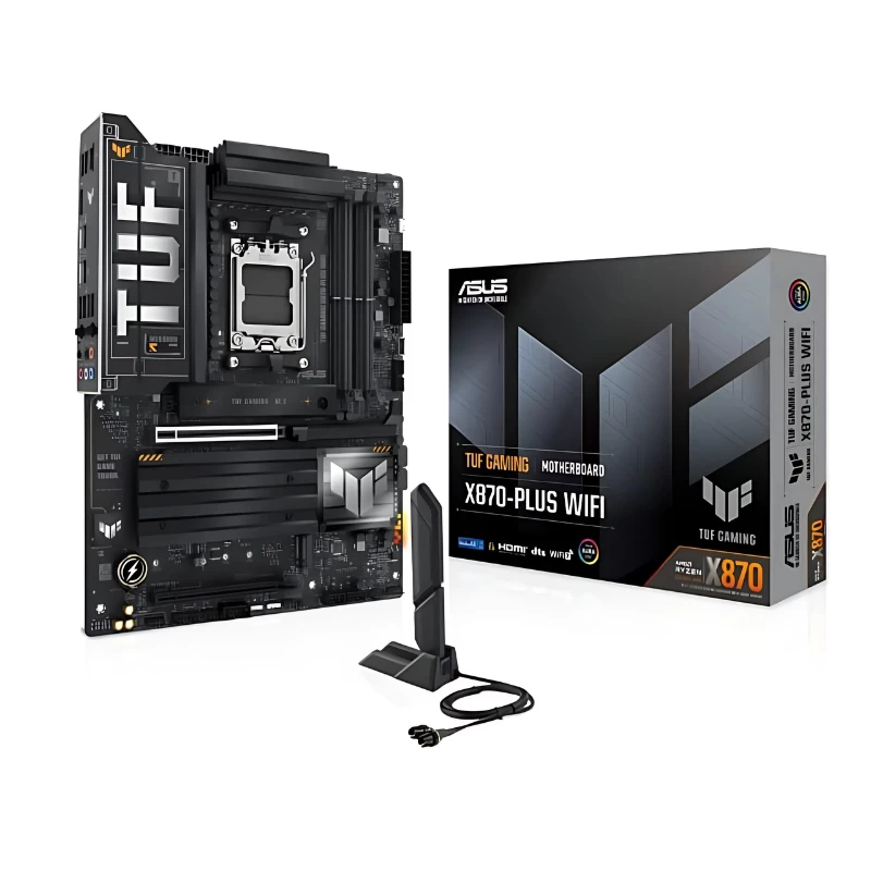 ASUS TUF GAMING X870-PLUS WiFi Socket AM5 ATX 2,5G Ethernet 4 emplacements M.2 Carte mère
