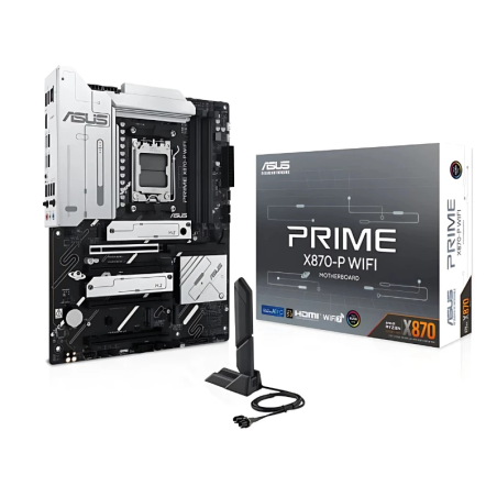 ASUS Prime X870-P WiFi Socket AM5 ATX 2,5G Ethernet 4 emplacements M.2 Carte mère