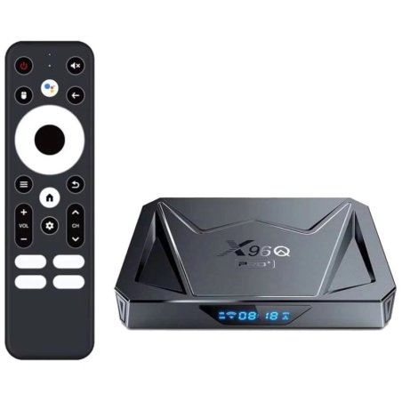 X96Q Pro Plus 4GB/32GB Noir Android 14 4K WiFi double bande Bluetooth H728 TV Box