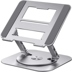 Support Rotatif LS928 pour Tablette et Ordinateur Portable en Aluminium Argent