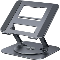 Support Rotatif LS928 pour Tablette et Ordinateur Portable en Aluminium Gris Foncé