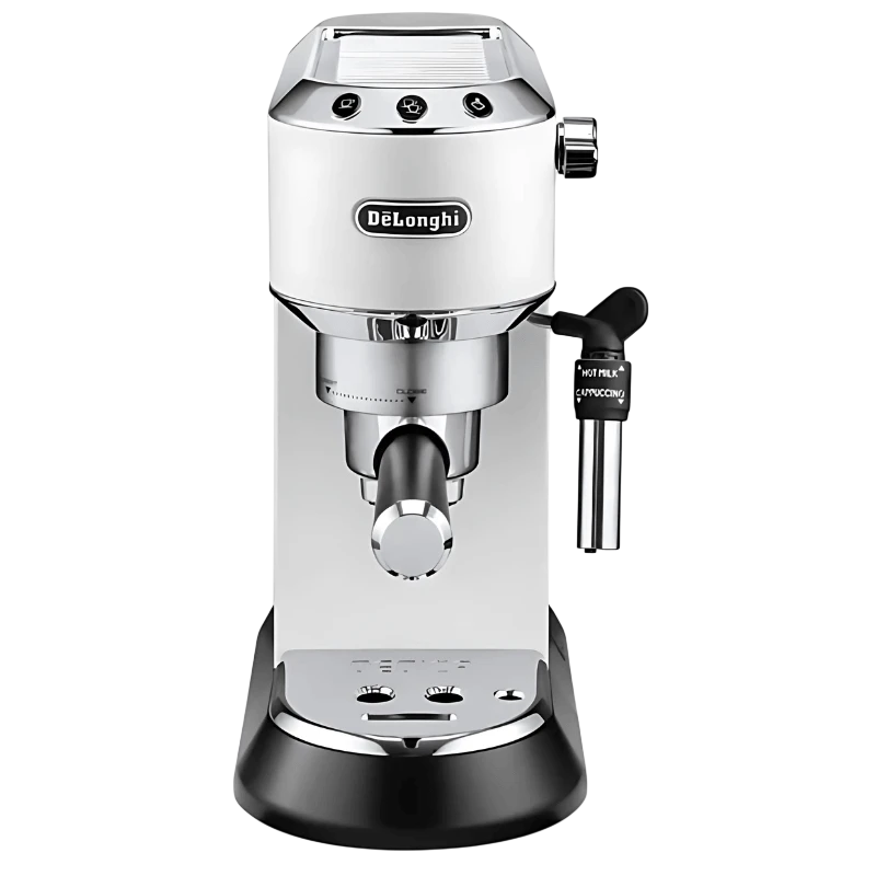 De'Longhi Dedica Style EC 685.W Blanc semi-automatique 1300W 1,1 L 15 bars buse vapeur Machine à café