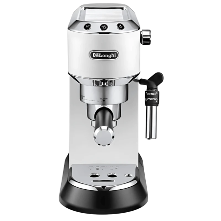 De'Longhi Dedica Style EC 685.W Blanc semi-automatique 1300W 1,1 L 15 bars buse vapeur Machine à café