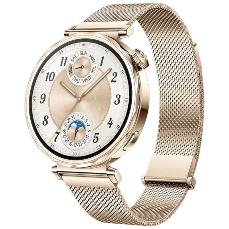 Huawei Watch GT5 41 mm Bracelet Milanais Or 1,32 pouces AMOLED GPS 7 jours +100 sports 5ATM IP69K