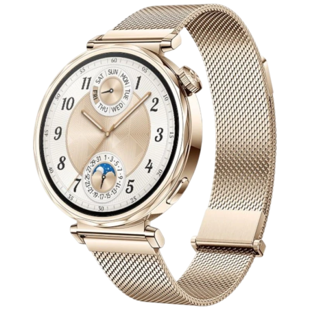 Huawei Watch GT5 41 mm Bracelet Milanais Or 1,32 pouces AMOLED GPS 7 jours +100 sports 5ATM IP69K