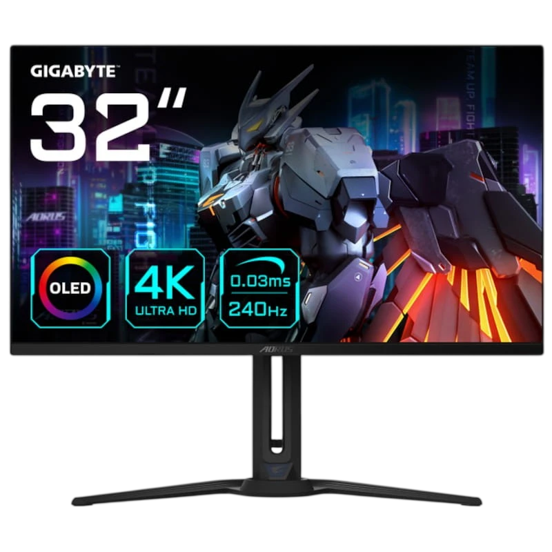 Gigabyte Aorus FO32U2 Noir 32 pouces 4K OLED 240Hz 3ms FreeSync Premium Pro Écran