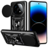 Coque d'armure militaire pour Xiaomi Redmi Note 14 Pro Plus 5G avec protection de l'appareil photo, support métallique et anneau