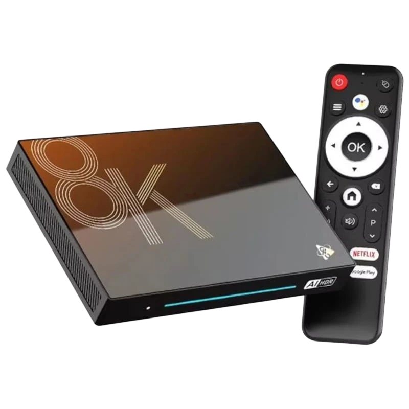H96 Max M9S 4GB/32GB Noir Android 14 8K WiFi 6 Bluetooth RK3576 Gigabit TV Box